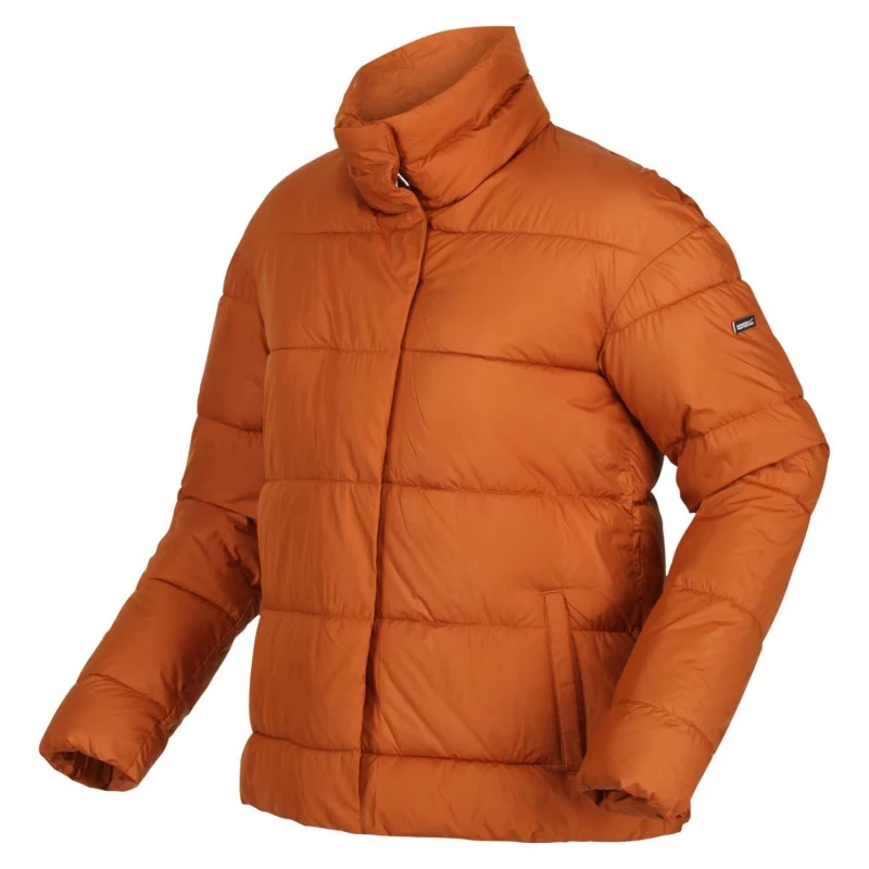 Image of Regatta Raegan Padded Insulated Jacket - Orange Orange 8