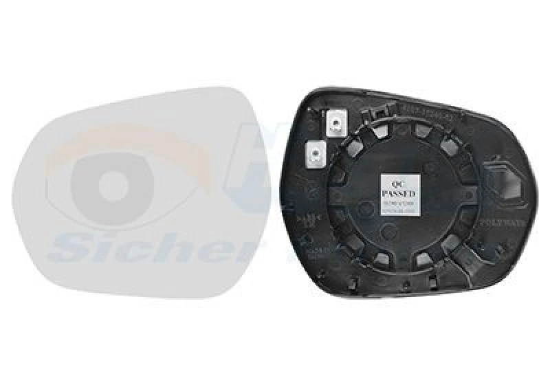 Image of VAN WEZEL Wing mirror glass VAN WEZEL 1853837