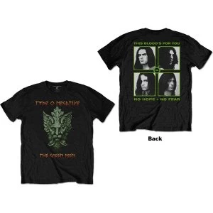 Image of Type O Negative - Green Man Unisex Large T-Shirt - Black