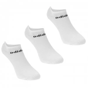 Image of adidas Low Cut 3 Pack No Show Socks - White/Black