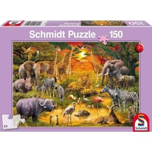 Image of Animals of Africa 150 Piece Jigsaw Puzzle