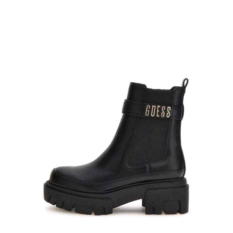Image of Guess Yelma Lettering Logo Ankle Boots 14834922 Black