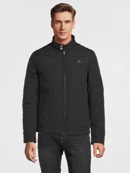 image of GANT Gant Quilted Jacket, Black, Size 3XL, Men