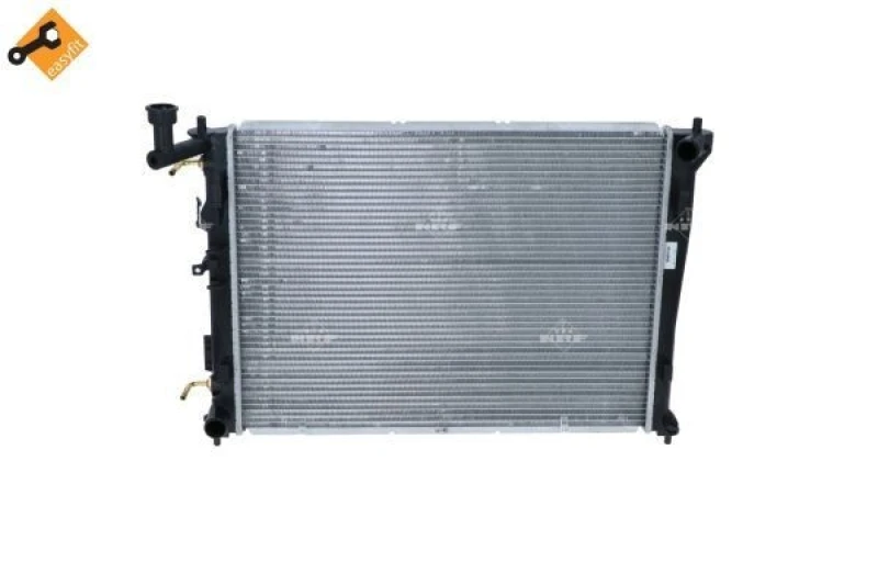 Image of NRF 53931 Engine radiator EASY FIT Brazed cooling fins, Aluminium, with mounting parts Aluminium Radiator,engine cooling (470)