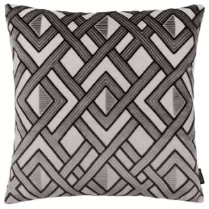 Image of Henley Cushion Grey/Black, Grey/Black / 50 x 50cm / Polyester Filled