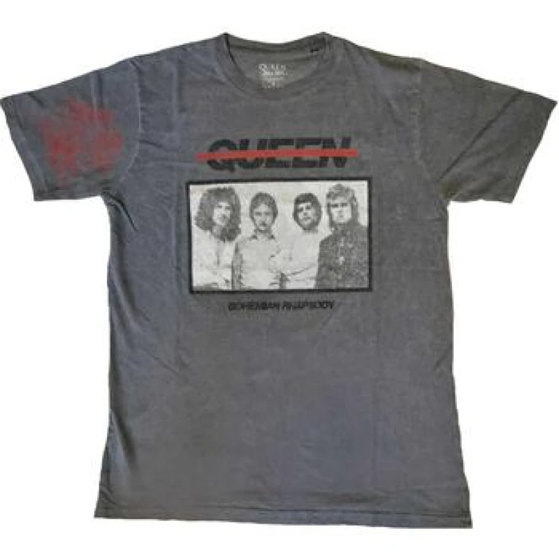 Image of Queen Queen Men Bohemian Rhapsody T-Shirt in Black Size: Medium Black M Male 5063300199565