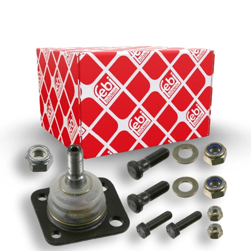 Image of FEBI BILSTEIN 22506 Ball joint OE Turbo NEW, Front Axle Right, with fastening/mounting material Support-/Steering Link (2462)