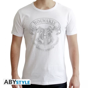 Image of Harry Potter - Hogwarts Men' Large T-Shirt - White