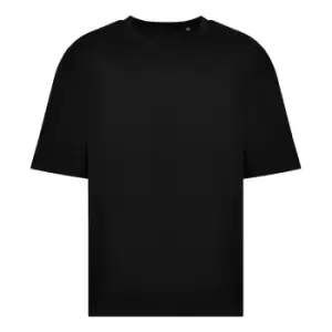 image of Awdis Mens 100 Oversized T-Shirt (L) (Deep Black)