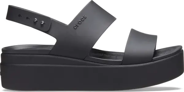 image of Crocs Women Brooklyn Low Sandals Black / Black 8