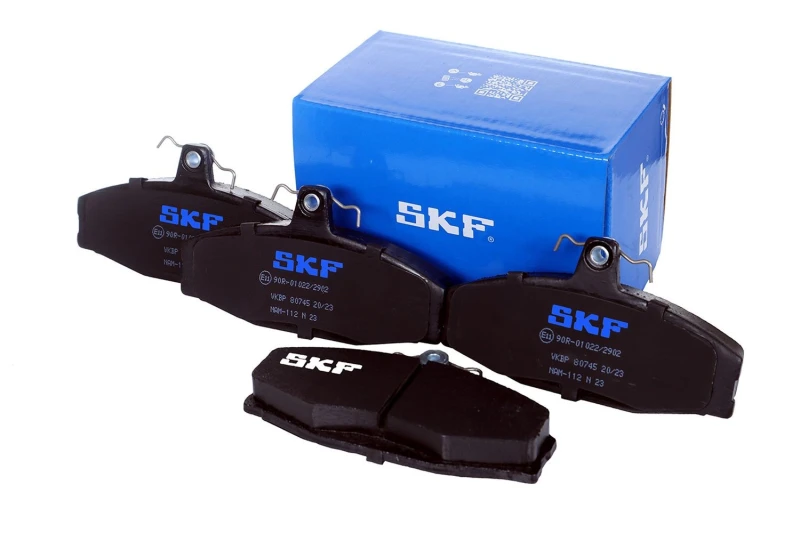 Image of SKF VKBP 80745 Brake pad set not prepared for wear warning indicator Brake Pad Set,disc brake (402)