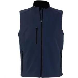 Image of SOLS Mens Rallye Soft Shell Bodywarmer Jacket (L) (French Navy)