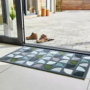 Image of Solemate Hand Carved Windmill Door Mat, 57 x 100cm - JVL