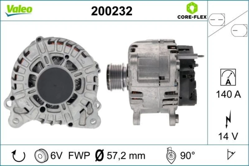 Image of Alternator VALEO 200232