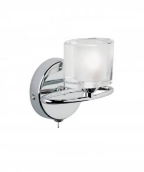 Image of 1 Light Wall Light Chrome with Crystal, G9