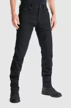 Image of Pando Moto Karl Cor 02 Motorcycle Jeans Mens Slim-Fit Cordura Black W29/L32