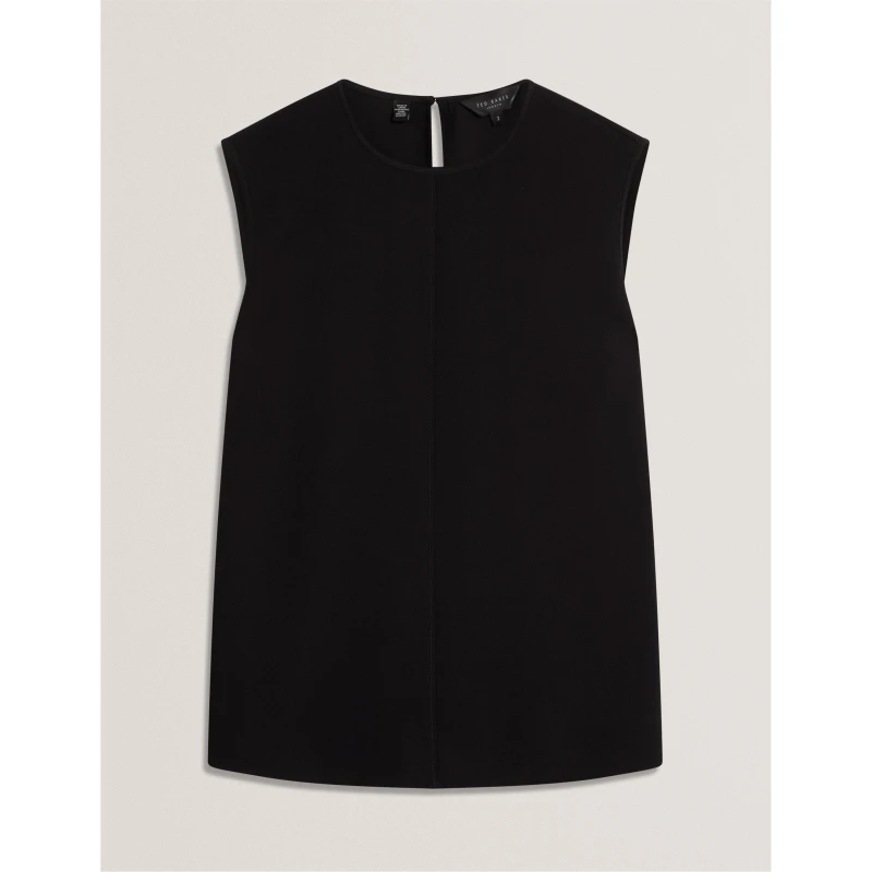 Image of Ted Baker Womens Knitted Sweater Vests Black female 8 (XS)