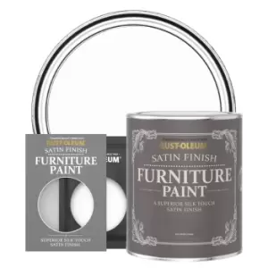 image of Rust-Oleum Satin Furniture & Trim Paint - CHALK White - 750ml