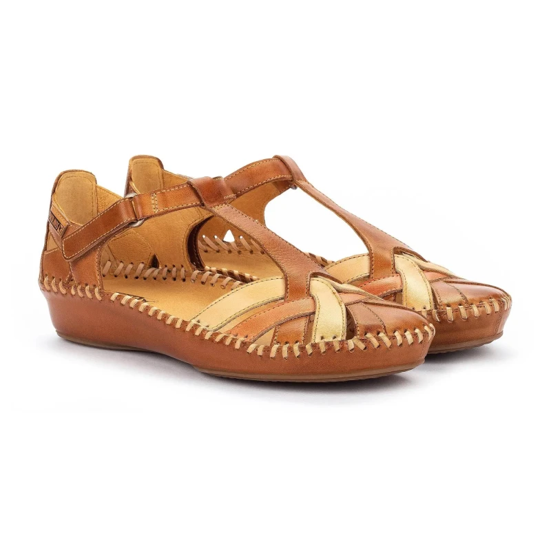 Image of Pikolinos P Vallarta Leather Sandals. camel Women 36 (3.5);41 (7);40 (6.5);39 (5.5 to 6)