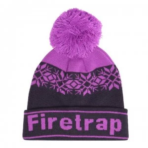 image of Firetrap Snow Beanie Juniors - Purple