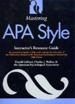 Image of Mastering Apa Style Paperback