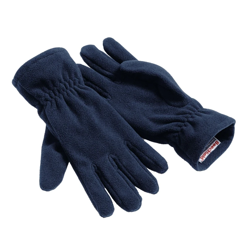 Image of Beechfield Beechfield Men Alpine Suprafleece Winter Gloves in Navy Size: Small Navy S Male 5063417915744