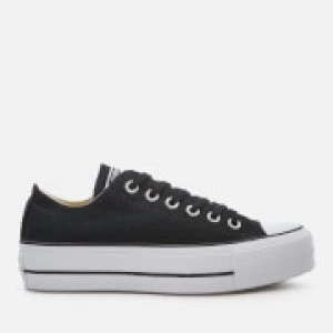 Converse Womens Chuck Taylor All Star Lift Ox Trainers - Black/White/White - UK 4