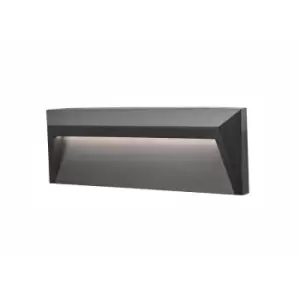 image of Netlighting Merano Everett Outdoor Flush Wall Lamp Dark Grey Abs LED 1.6W 212Lm