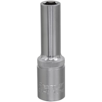 image of Sealey 1/2" Drive Deep Hexagon WallDrive Socket Metric 1/2" 10mm