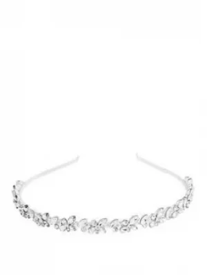 image of Mood Silver Plated Crystal Cluster Headband