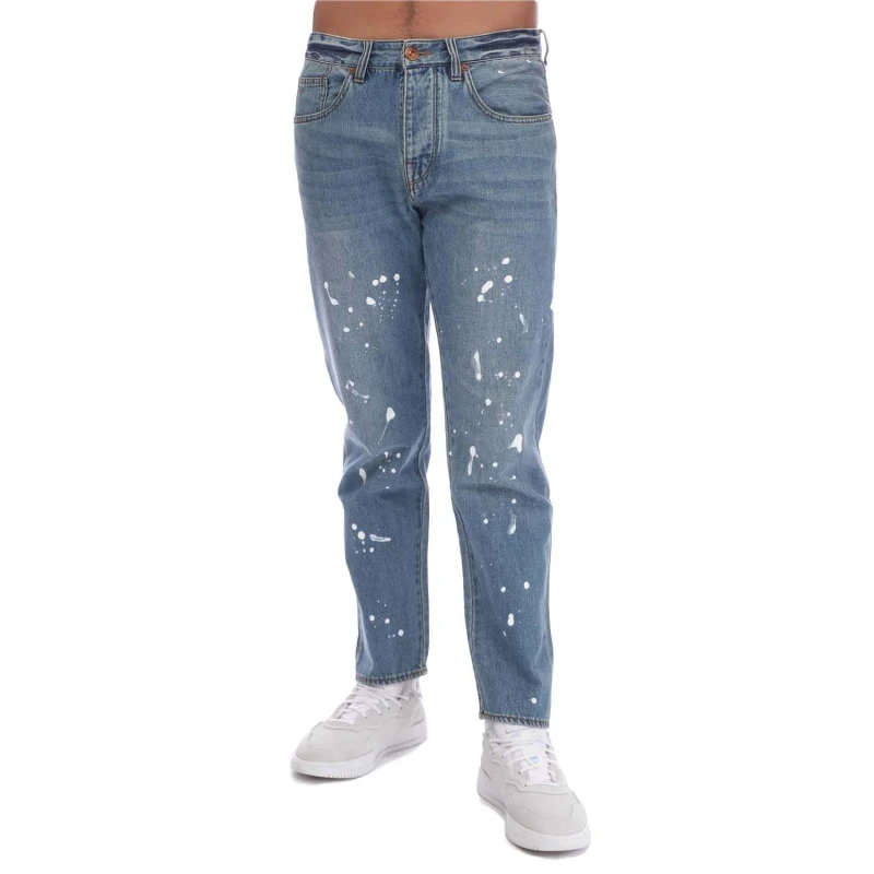 Image of Armani J24 Regular-Fit Jeans - Blue Blue One Size
