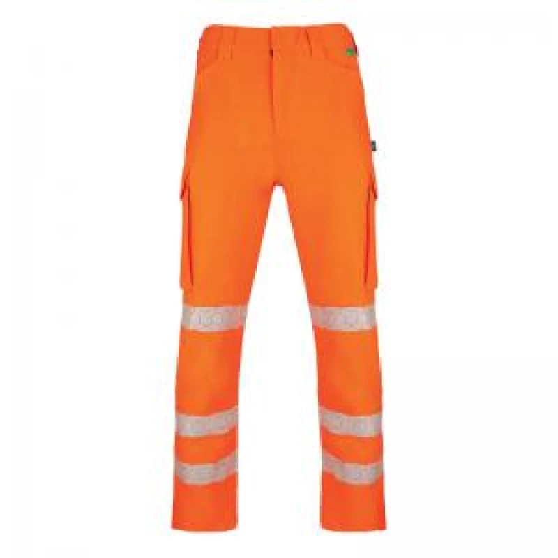 Image of Beeswift Envirowear High Visibility Trousers Orange 28R EWCTROR28 BSW41188