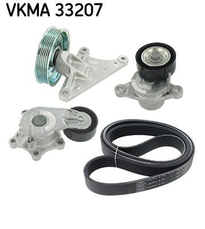 Image of SKF V-Ribbed Belt Set SKF VKMA 33207