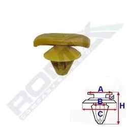 Image of ROMIX Clip, trim-/protection strip VW,SKODA,SEAT C60452