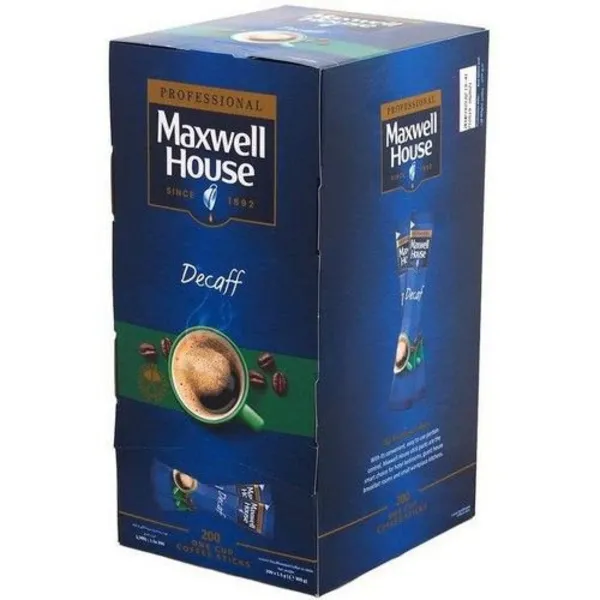 Image of Maxwell House Instant Decaffeinated Coffee 200 Sticks Powder