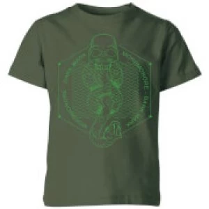 image of Harry Potter Morsmordre Dark Mark Kids T-Shirt - Forest Green - 11-12 Years