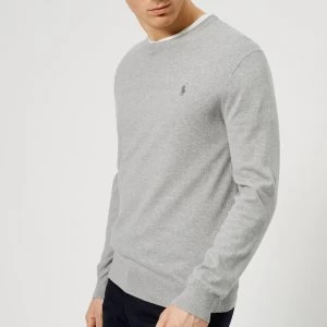 Image of Polo Ralph Lauren Mens Slim Fit Cotton Sweatshirt - Andover Heather - XXL - Grey