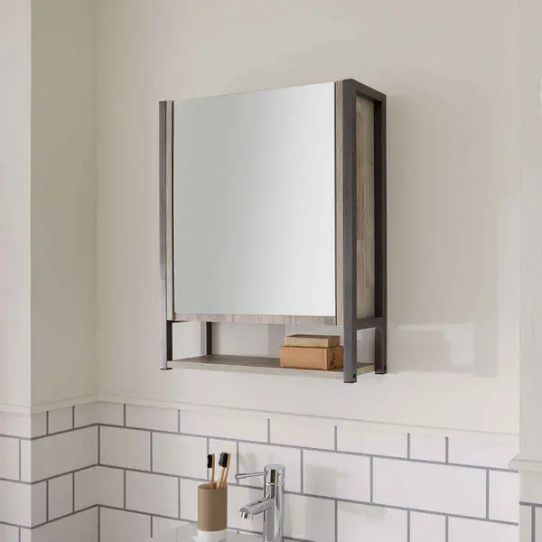 Image of Lloyd Pascal Malton Mirrored Door Cabinet 056.67F.350M