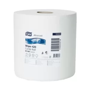 image of 130042 Paper Plus 420 Wiper Pak 2PLY White (Single)