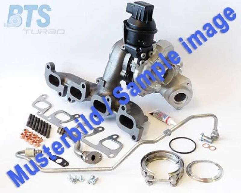 Image of BTS TURBO T981619 Turbocharger TURBO SERVICE SET Original with fastening/mounting material Charger,charging system (2234)