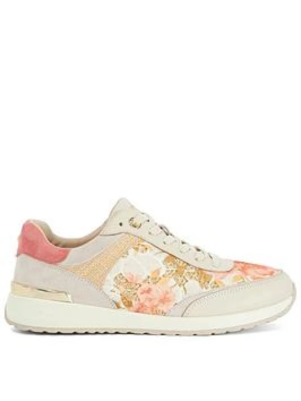 Image of Dune London Womens 'Esmara' Trainers in Pink Size: 8 Pink Female 8