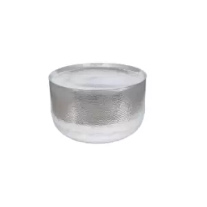 Image of Olivia's Mimi Large Hammered and Polished Round Table in Aluminium