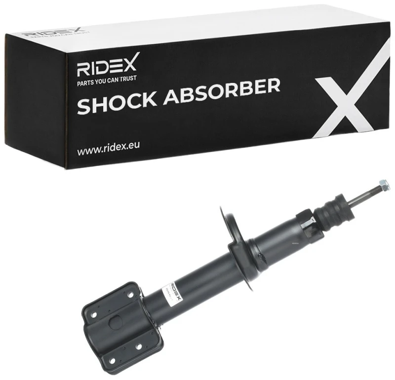 Image of RIDEX 854S1041 Shock absorber Front Axle Right, Oil Pressure, Twin-Tube, Suspension Strut, Top pin Shock Absorber (854)