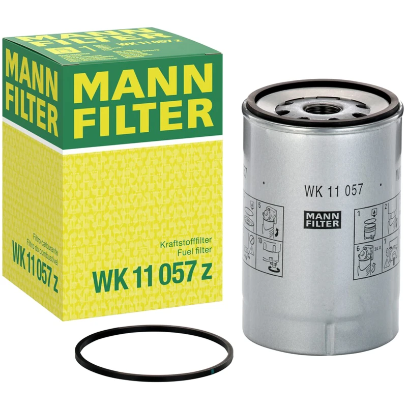 Image of MANN-FILTER WK 11 057 z Fuel Filter Spin-on Filter, with gasket/seal Fuel filter (9)