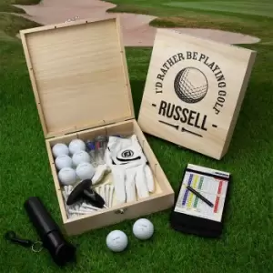 image of Personalised Golfer's Storage Box