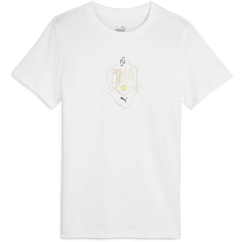 Image of Puma Neymar Jr BNA Logo T-Shirt Juniors - Yellow Yellow 7 - 8 Years