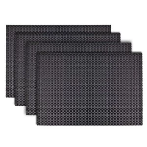 Image of Denby Set Of 4 Woven Jet Placemats