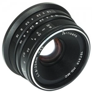 7artisans Photoelectric 25mm f1.8 Lens for Fuji FX Mount Black