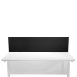 Image of Jemini Black 1200mm Straight Mounted Desk Screen KF78998