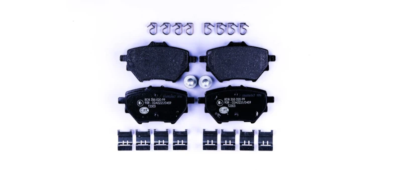 Image of HELLA Brake pad set HELLA 8DB 355 020-991
